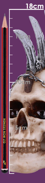 Chain Blade Mohican Mohawk Knife Skull Ornament