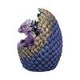 Purple Geode Home Glittering Hatchling and Egg Figurine