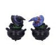 Hubble and Bubble Witches Familiar Black Cat and Cauldron Figurines