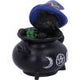 Hubble and Bubble Witches Familiar Black Cat and Cauldron Figurines