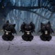 Familiar Trio Cat Tea Light Holder 10cm