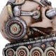 Techno Tank Steampunk Skull 16cm