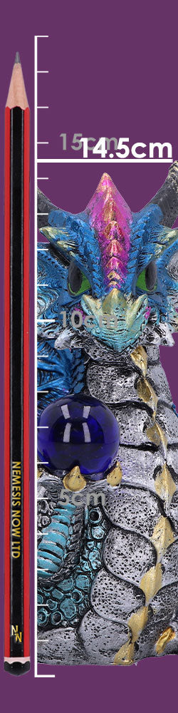 Orb Hoard Dragon Figurine (Blue)