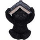 Three Wise Witchy Black Spell Cats 8.5cm