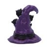 Magical Mischief Witch Hat and Black Cats Figurine 14cm