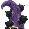 Magical Mischief Witch Hat and Black Cats Figurine 14cm