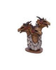 Cobalt Rune Protector Resin Dragon Figurine