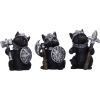 Cat Crusaders (Set of 6) – Fierce Warrior Cat figurines with Unique Poses