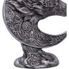 Celtic Crescent Wolf and Moon Ornament