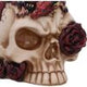 Rose Flame Decorative Skull With Sleeping Dragon