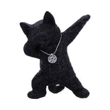 Hex and Flex Humorous Gothic Black Cat Figurine
