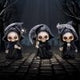Set of Three Reaper Figurines 9cm