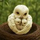 Feathered Nest Owl Figurne 10cm
