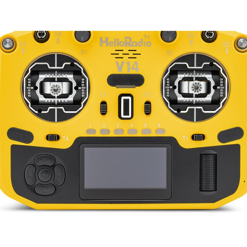 V14 MAX R9 OLED 2,4GHz 4in1 LBT Radio (Multimode - M2) - Black/Jaune