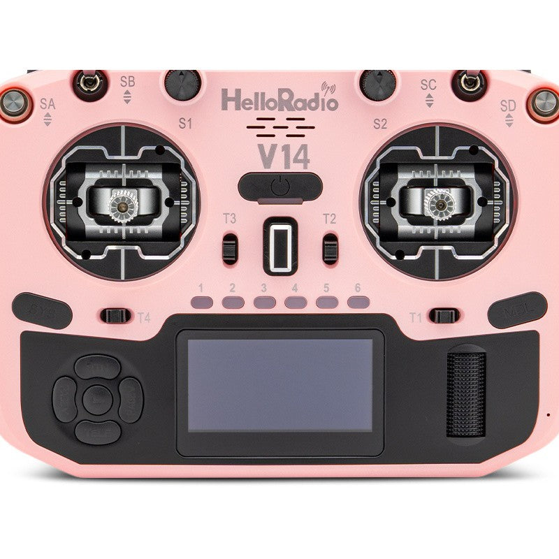 V14 MAX R9 OLED 2,4GHz 4in1 LBT Radio (Multimode - M2) - Black/Pink