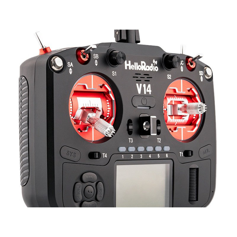 V14 MAX R9 OLED 2,4GHz 4in1 LBT Radio (Multimode - M2) - Black/Red