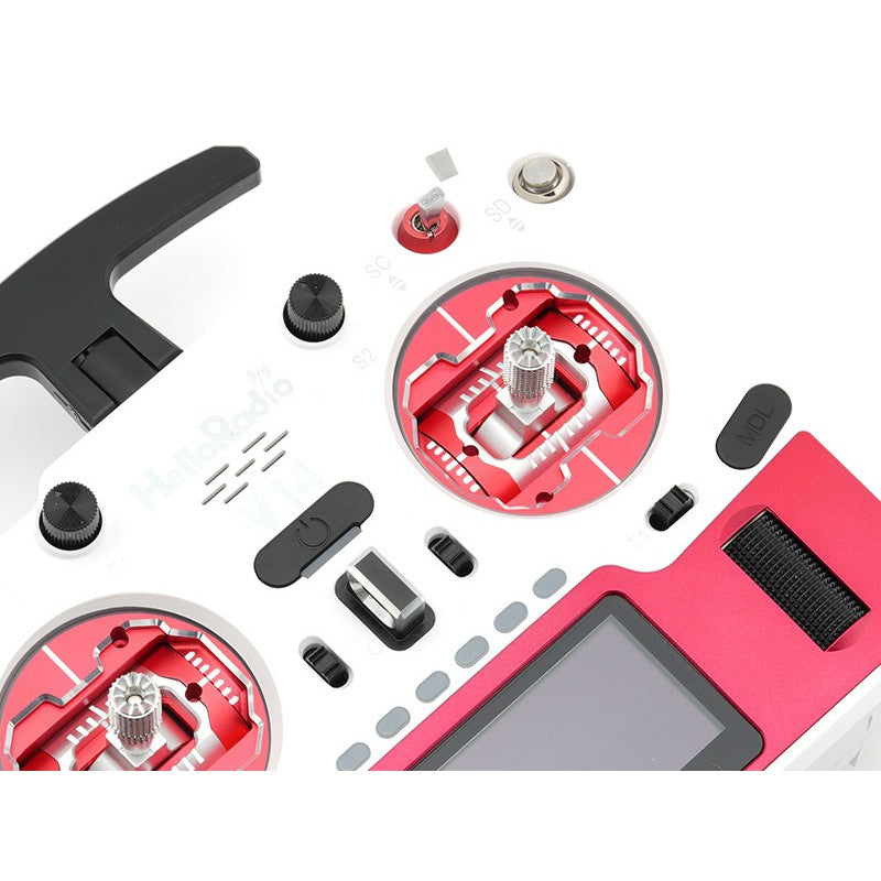 V14 MAX R9 OLED 2,4GHz ELRS LBT Radio (Multimode - M2) - Red/White