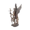 Bronzed Archangel Gabriel With Staff Religious Figurine 33.5cm – billede 3