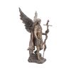 Bronzed Archangel Gabriel With Staff Religious Figurine 33.5cm – billede 6