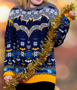 Batman Christmas Sweater Frosty Size L