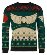 Warhammer 40,000 Christmas Sweater Dark Angels Size XL