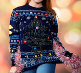 Pac-Man Christmas Sweater Size M