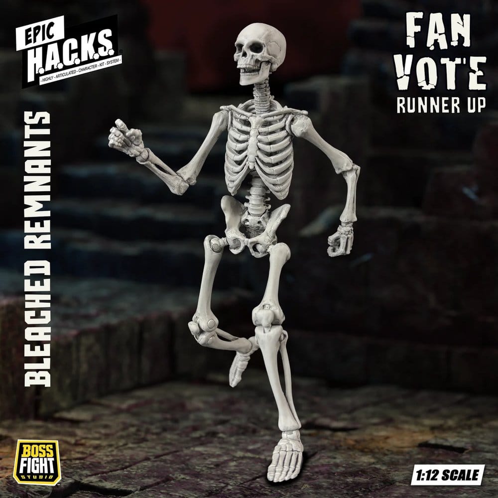 EPIC H.A.C.K.S. Action Figure 1/12 Skeleton Blank Bleached Remnants