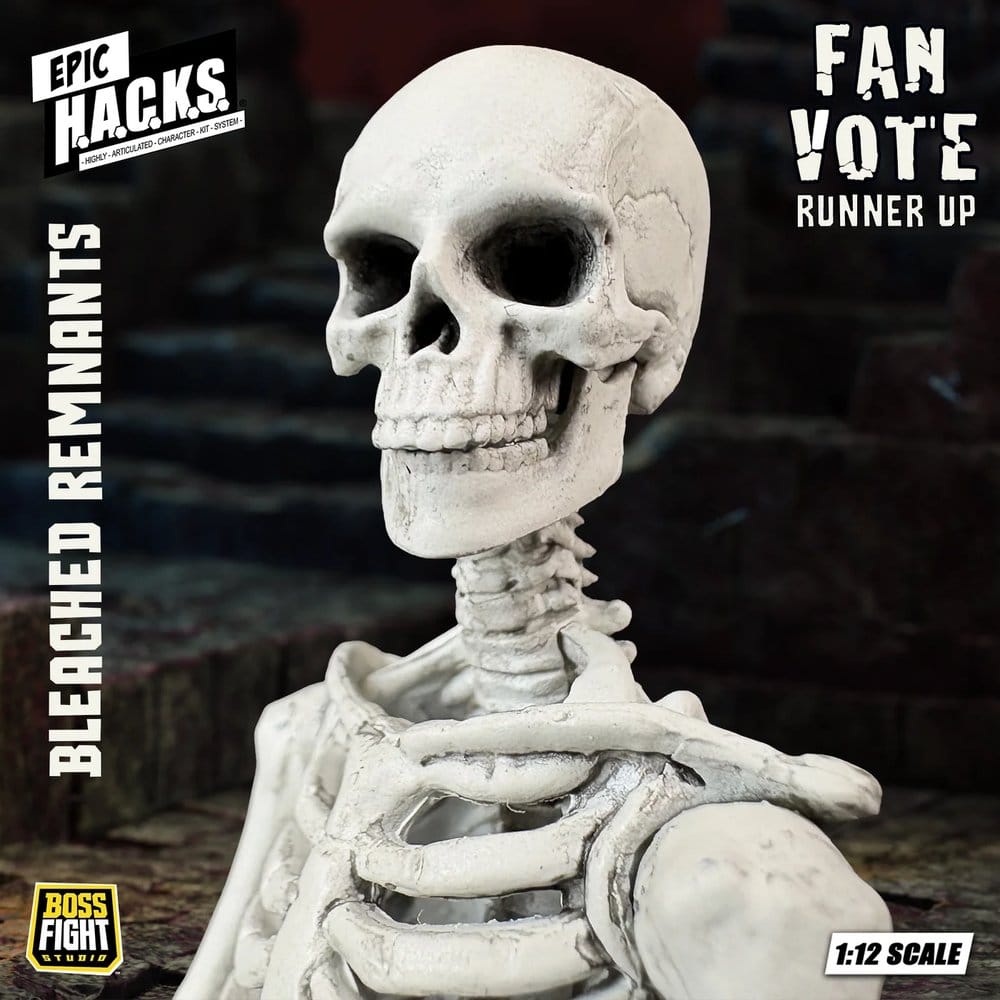 EPIC H.A.C.K.S. Action Figure 1/12 Skeleton Blank Bleached Remnants