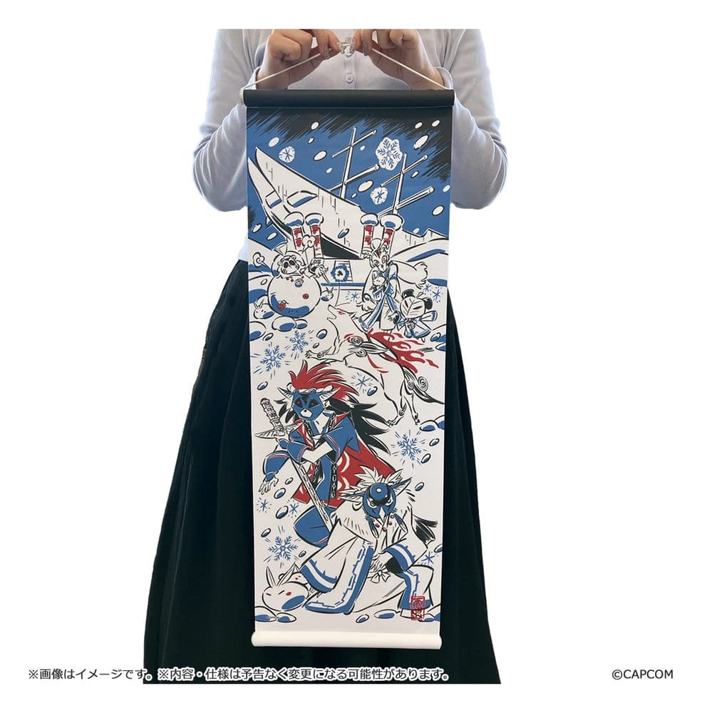Okami 20th Anniversary Reprint Art Project Tapestry Winter 74 x 28 x 2 cm