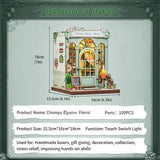 Miniature House Model Kit Champs-Élysées Florist 18 x 16 cm