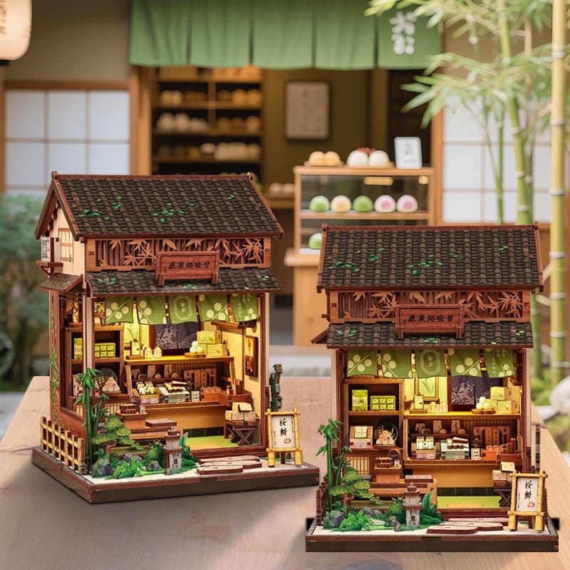 Miniature House Model Kit Kanmi-dokoro Kurihara 19 x 15 cm