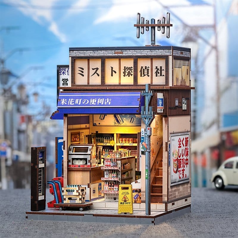 Miniature House Model Kit Beika-cho Convenience Store 22 x 15 cm