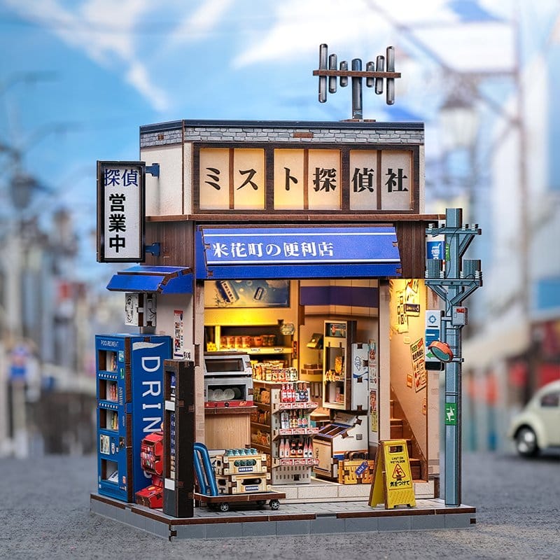 Miniature House Model Kit Beika-cho Convenience Store 22 x 15 cm