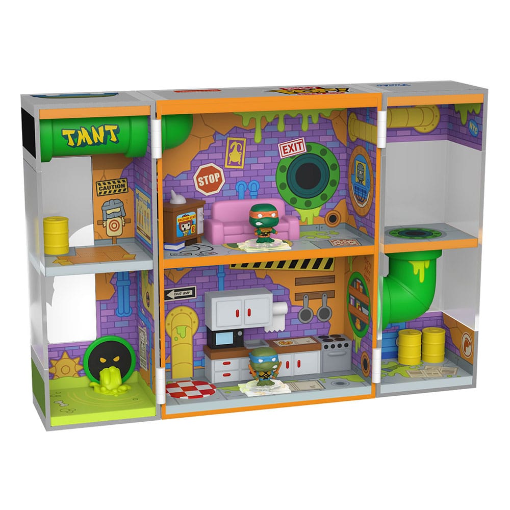 Teenage Mutant Ninja Turtles Bitty POP! Bitty Box Display with 2 Vinyl Figures Sewer Lair
