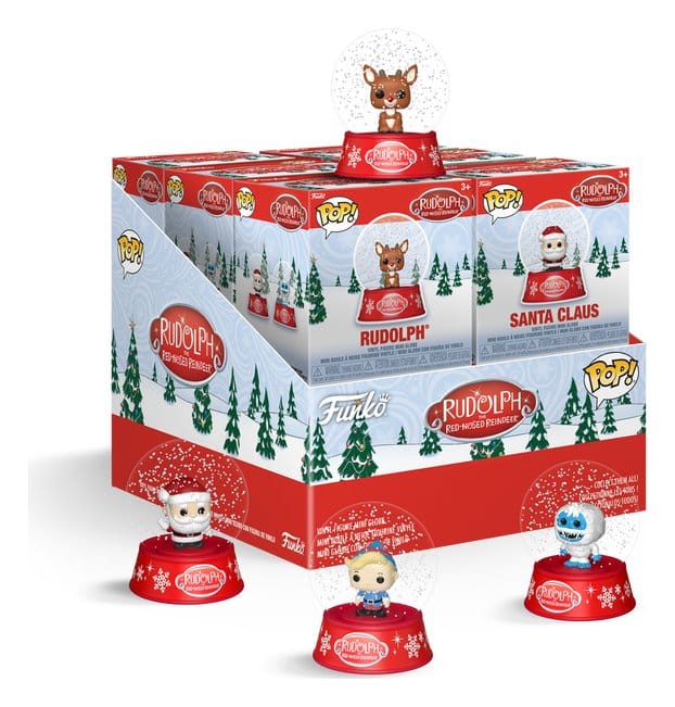 Rudolph the Red-Nosed Reindeer Mystery Minis Snow Globes 12 pc 5 cm Blind Box Display (12)