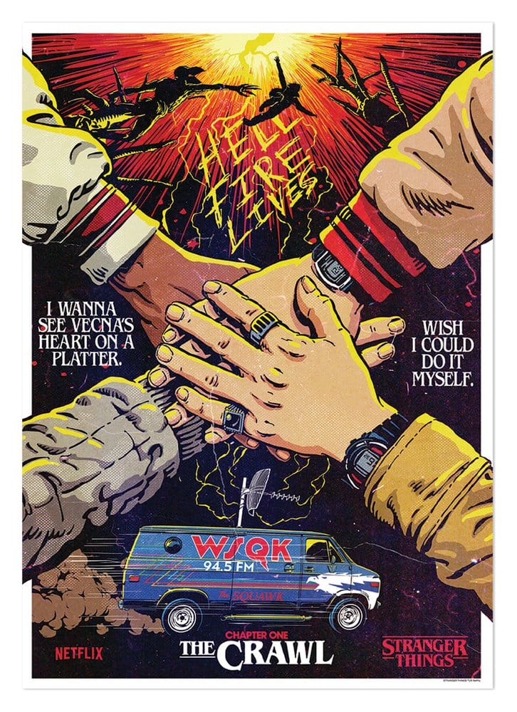 'Stranger Things 5 Art Print The Crawl Limited Edition 42 x 30 cm
