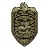 Five Nights at Freddy´s Replica Security Badge Antique Brass Edition