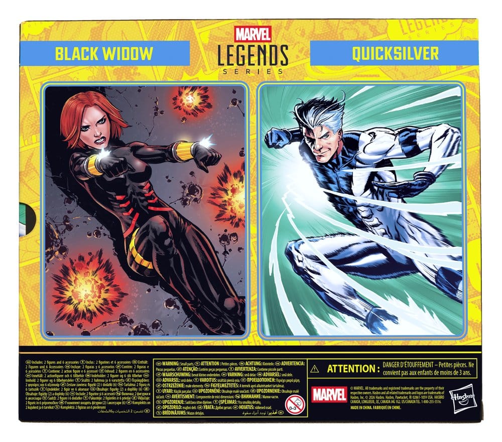 Avengers Marvel Legends Action Figure 2-Pack Black Widow & Quicksilver 15 cm