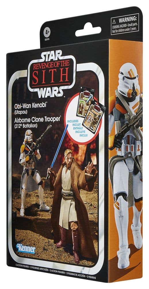 Star Wars Episode III Vintage Collection Action Figure 2-Pack Obi-Wan Kenobi & Airborne Clone Trooper 10 cm