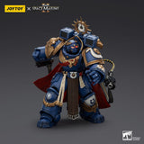 Warhammer 40k Action Figure Ultramarines Marneus Calgar Chapter Master with MKX Gravis Armour and Gauntlets of Ultramar 20 cm