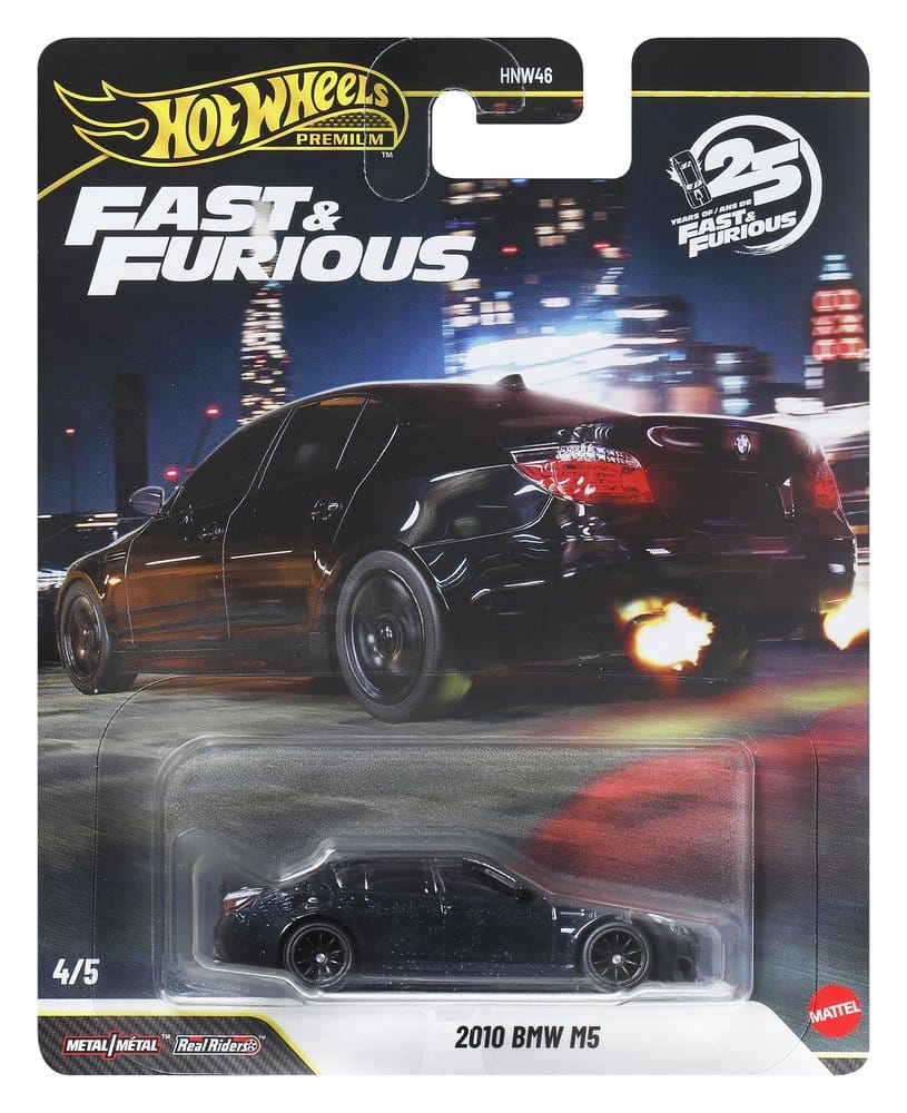 Fast & Furious Hot Wheels Premium Die-Cast Vehicles 1/64 979P Assortment (10)