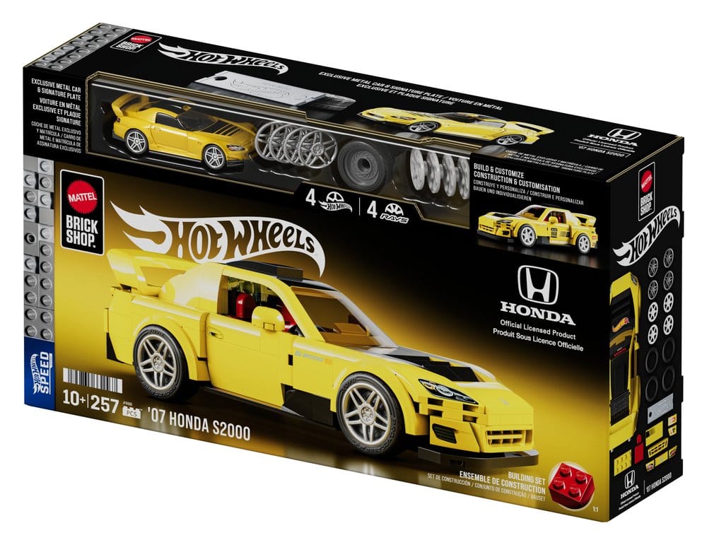 Hot Wheels Speed Series Mattel Brick Shop Building Set 1/32 '07 Honda S2000