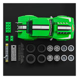 Mattel Brick Shop Hot Wheels Speed Series Building Set 1/32 Custom '68 Camaro