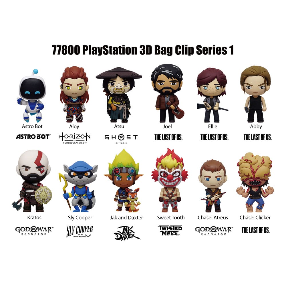 Playstation 3D Foam Bag Clips Series 1 Display (24)