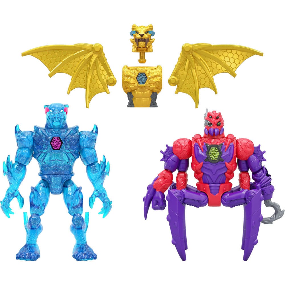 Mr. Beast Lab Hybrids Series 2 Mini Figuren 2er-Pack Spider vs Energy Panther 11 cm