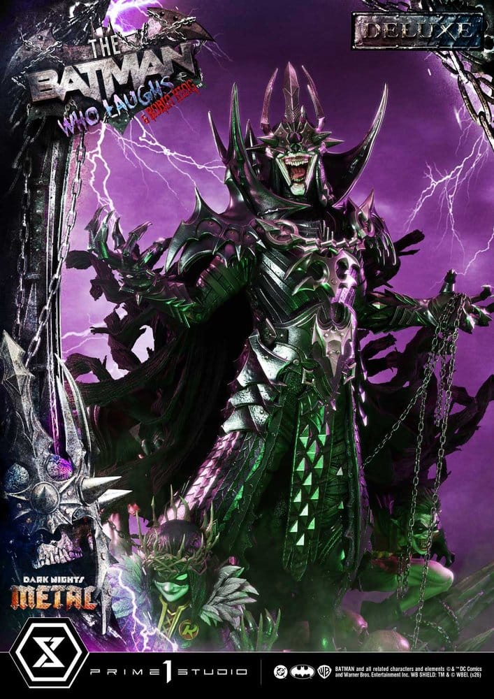 DC Comics Museum Masterline Statue 1/3 Dark Nights: Death Metal The Batman Who Laughs & Robin King Deluxe Version 85 cm
