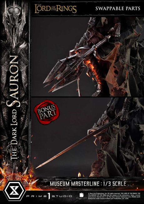 Lord of the Rings Museum Masterline Series Statue 1/3 The Dark Lord Sauron Bonus Version 117 cm – billede 3