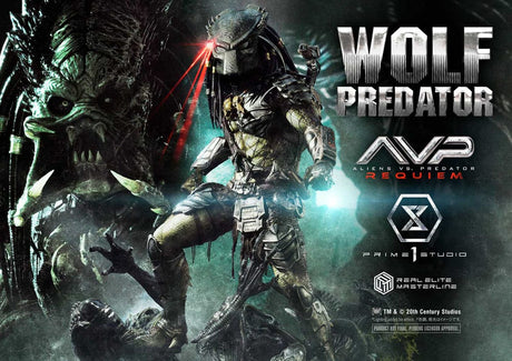 Alien vs. Predator Real Elite Masterline Series Statue 1/3 Requiem Wolf Predator 95 cm – billede 2