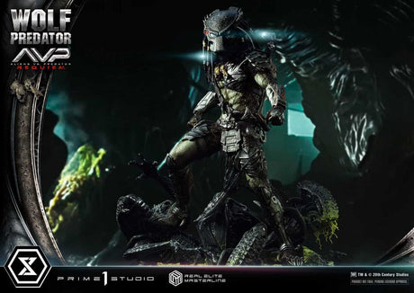 Alien vs. Predator Real Elite Masterline Series Statue 1/3 Requiem Wolf Predator 95 cm – billede 3