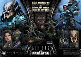 Aliens vs. Predator (Comic) Ultimate Premium Masterline Statue 1/4 Machiko & Broken Tusk Predator 79 cm
